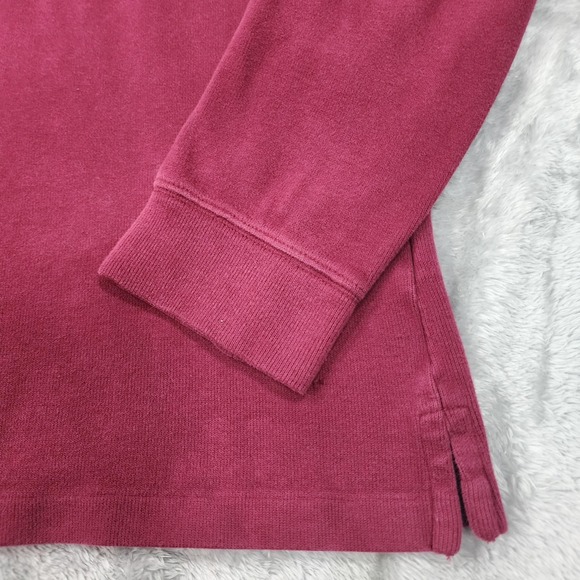 Polo Ralph Lauren Jumper Pullover Mens XL 1/4 Zip Burgundy Sweater‎ Estate Rib - Picture 4 of 15